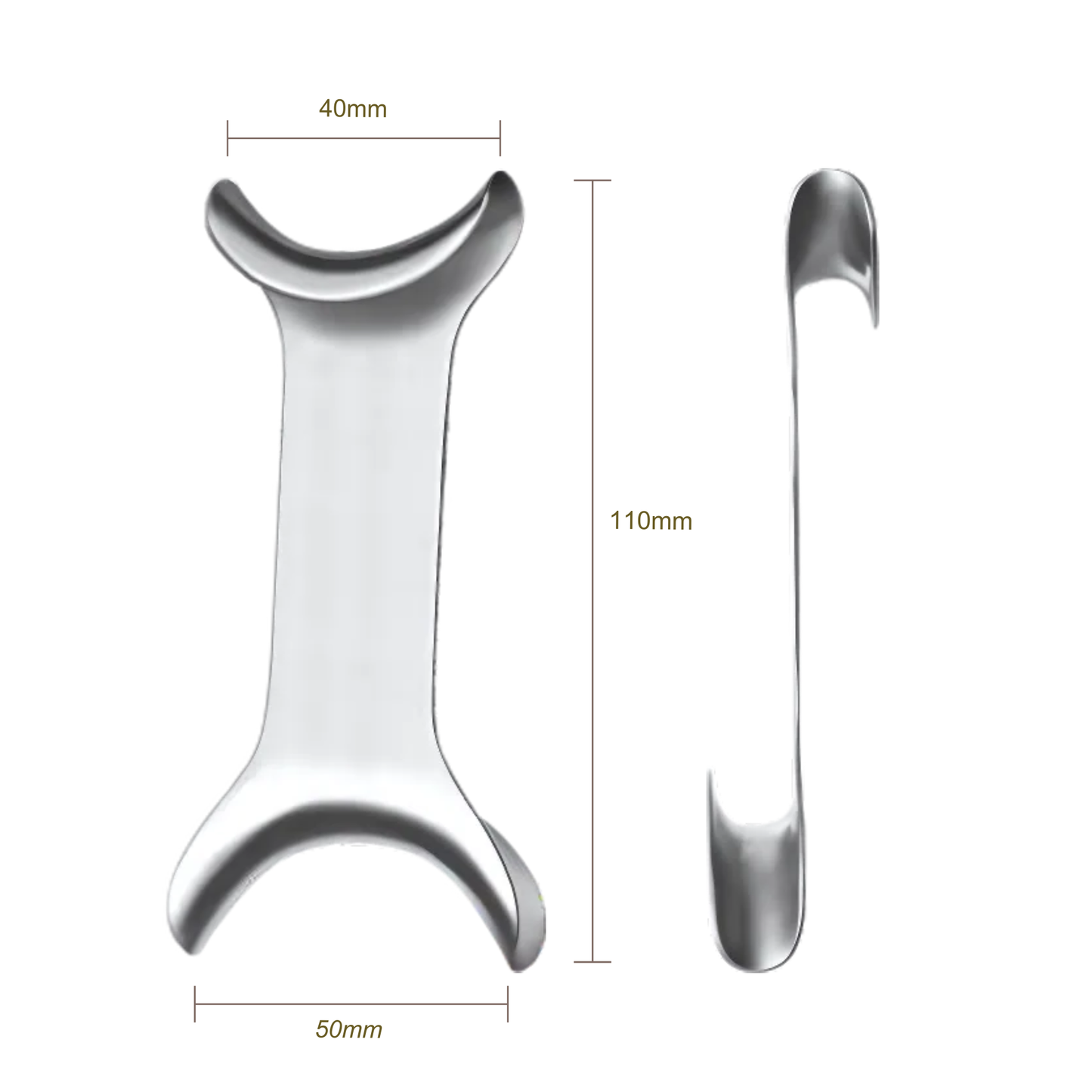 Stainless-Steel-Classic-Cheek-Retractors-DE-Long-Handle-Double-Ended