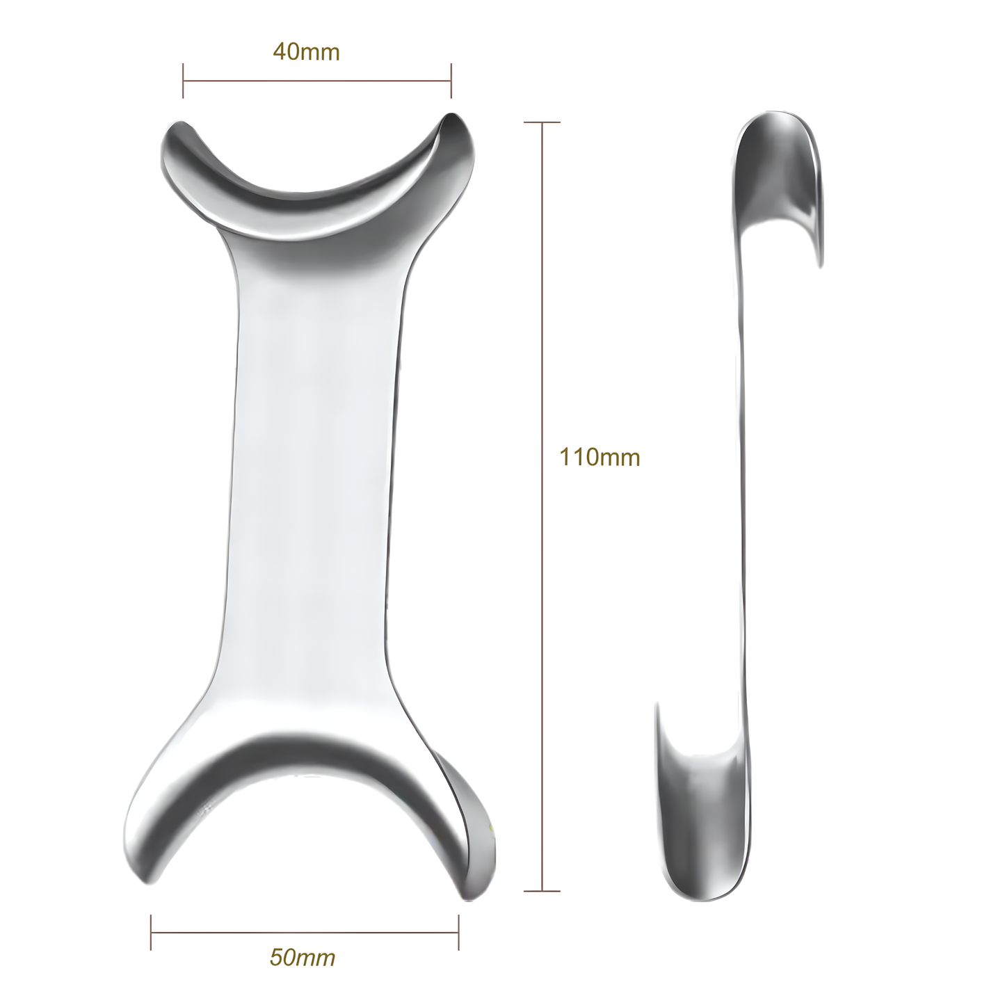 Stainless-Steel-Classic-Cheek-Retractors-DE-Long-Handle-Double-Ended