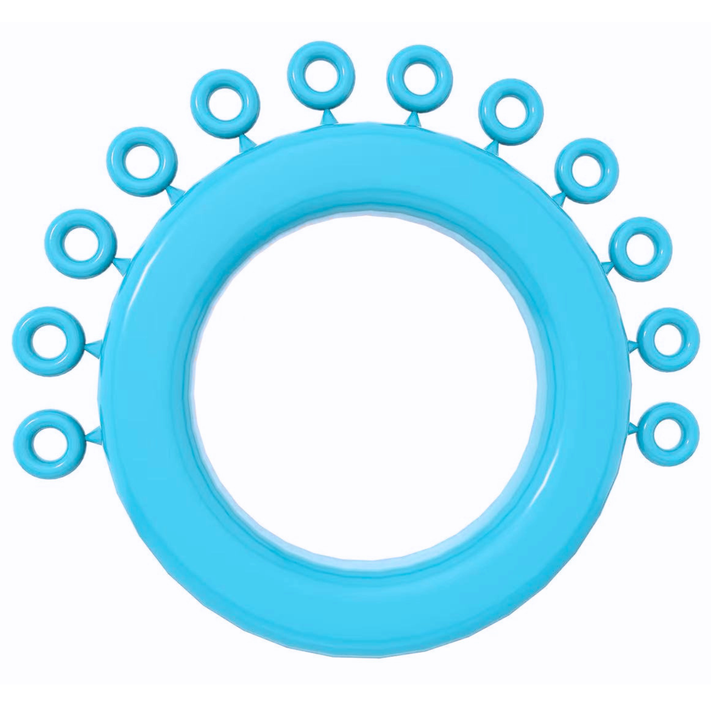 Aqua-Mini-Ligature-Ring-Tie-Donut-Elastomeric