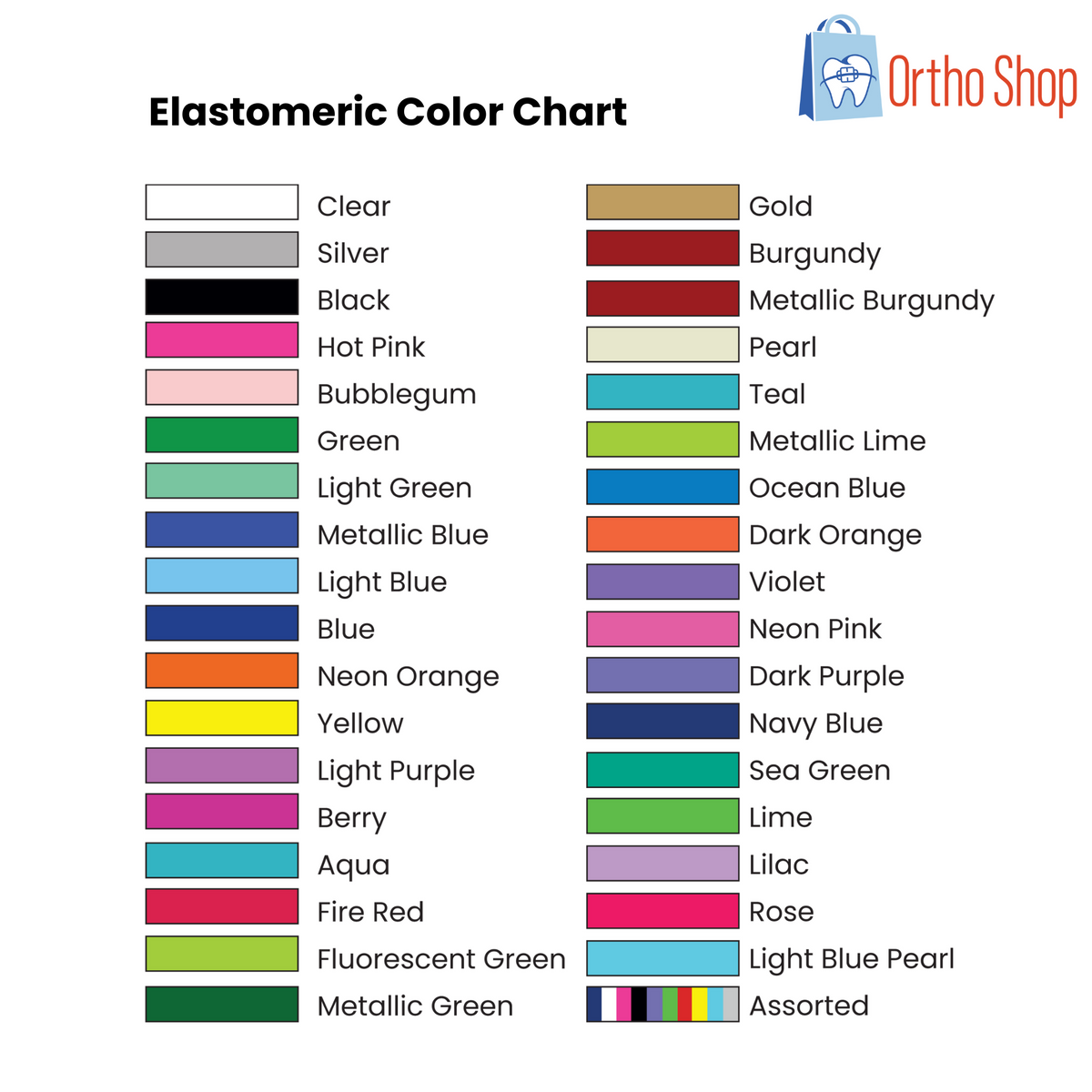 Module Colours Ortho Arrow Mini Ties Kit – Ortho Shop America