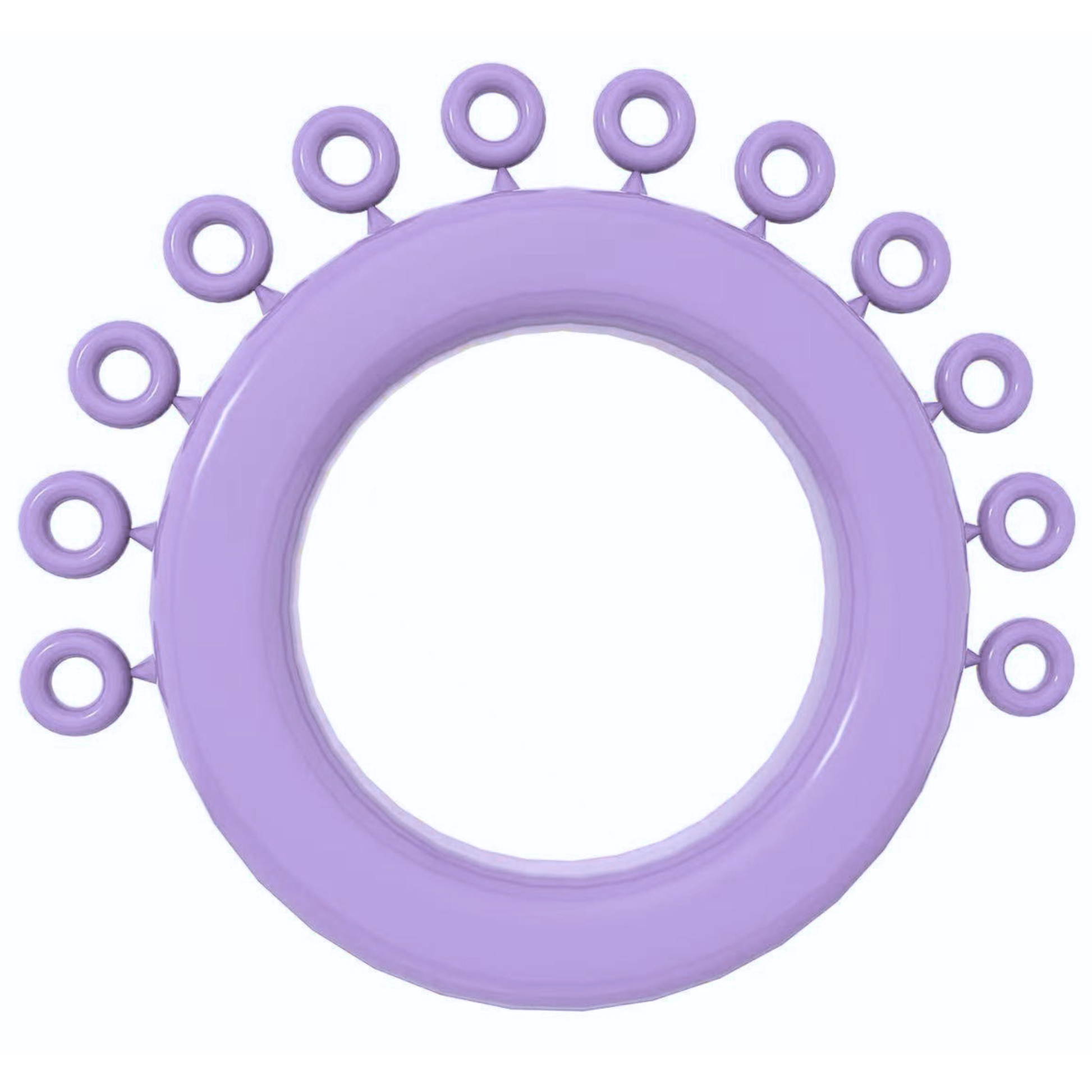 Lavender-Mini-Ligature-Ring-Tie-Donut-Elastomeric