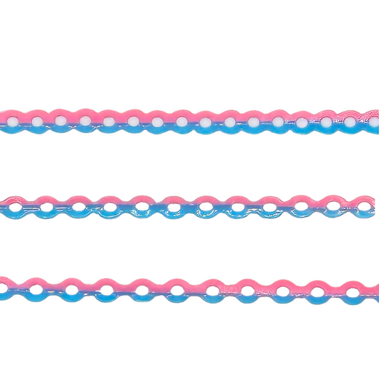2 Color Power Elastomeric Chain Multi Color Elastic Chain for braces