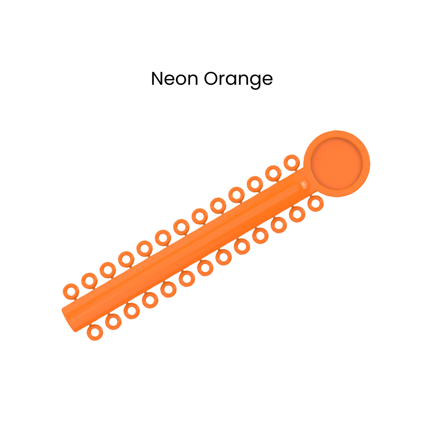 Neon Orange-Regular-Orthodontic-Ligature-Tie