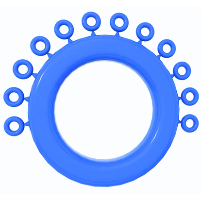 Ocean-Blue-Mini-Ligature-Ring-Tie-Donut-Elastomeric