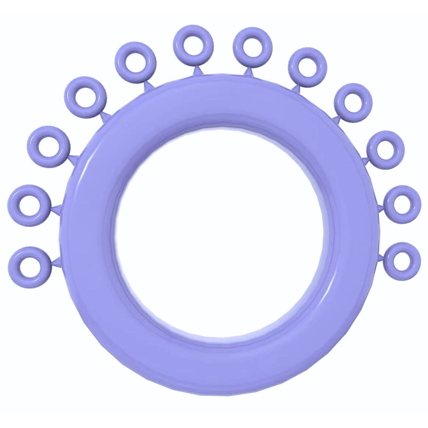 Periwinkle-Mini-Ligature-Ring-Tie-Donut-Elastomeric