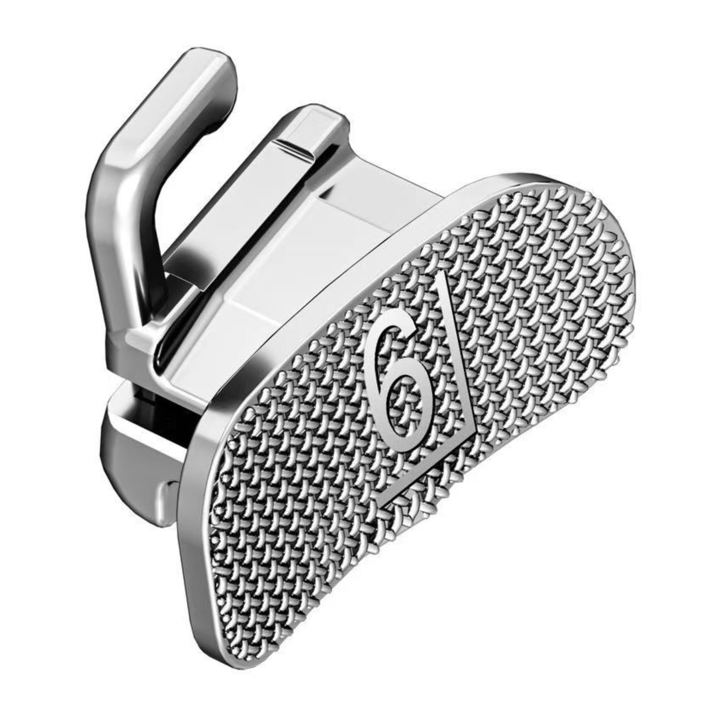 Self-Ligating-Buccal-Tube-Passive-Base-Laser-Tooth-Number-Etched-80-Guage-Mesh-Base