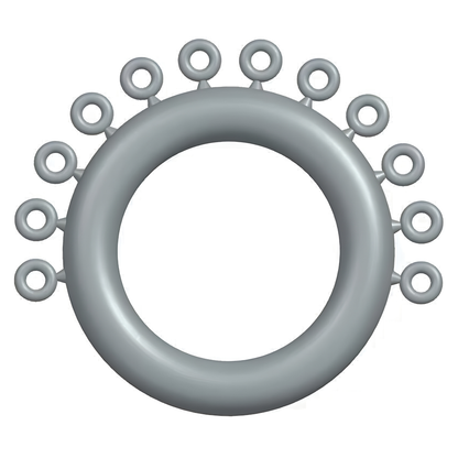 Silver-Mini-Ligature-Ring-Tie-Donut-Elastomeric
